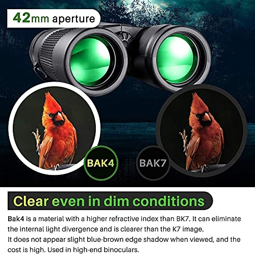 Binoculares compactos 10x42 impermeables para observación miniatura 7