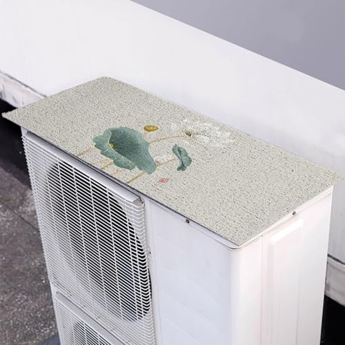 PVC室外機 エアコンカバー 屋外用エアコンカバー 防水 騒音低減 室外機 日除け 日焼け防止 断熱 カット可能(120*60cm/47*24in)