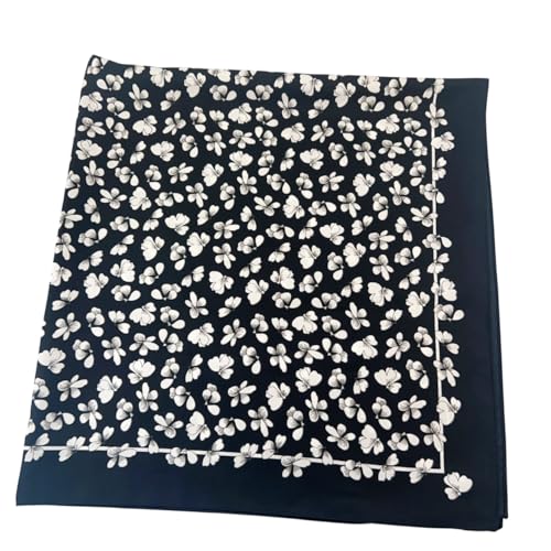 Image of Printed Poly Silken feel Scarf Stole for Women | Stylish, Soft, & Lightweight | Satin Feel Neck Scarf, Hair Scarf, Head Scarf for Women | Square Silk Stole for Handbag