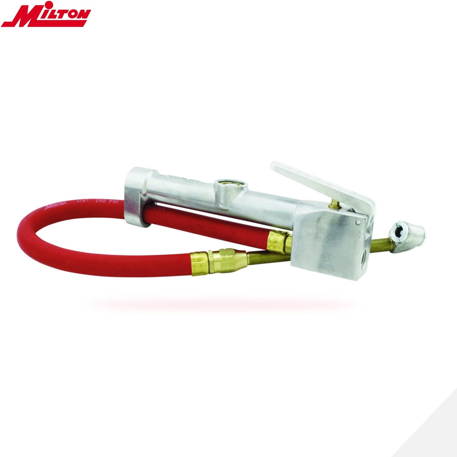 Milton S-506 Original Analog Tire Inflator with Pressure Gauge, 15" Hose Dual Head Chuck, Made In USA 10-160 : Automotive