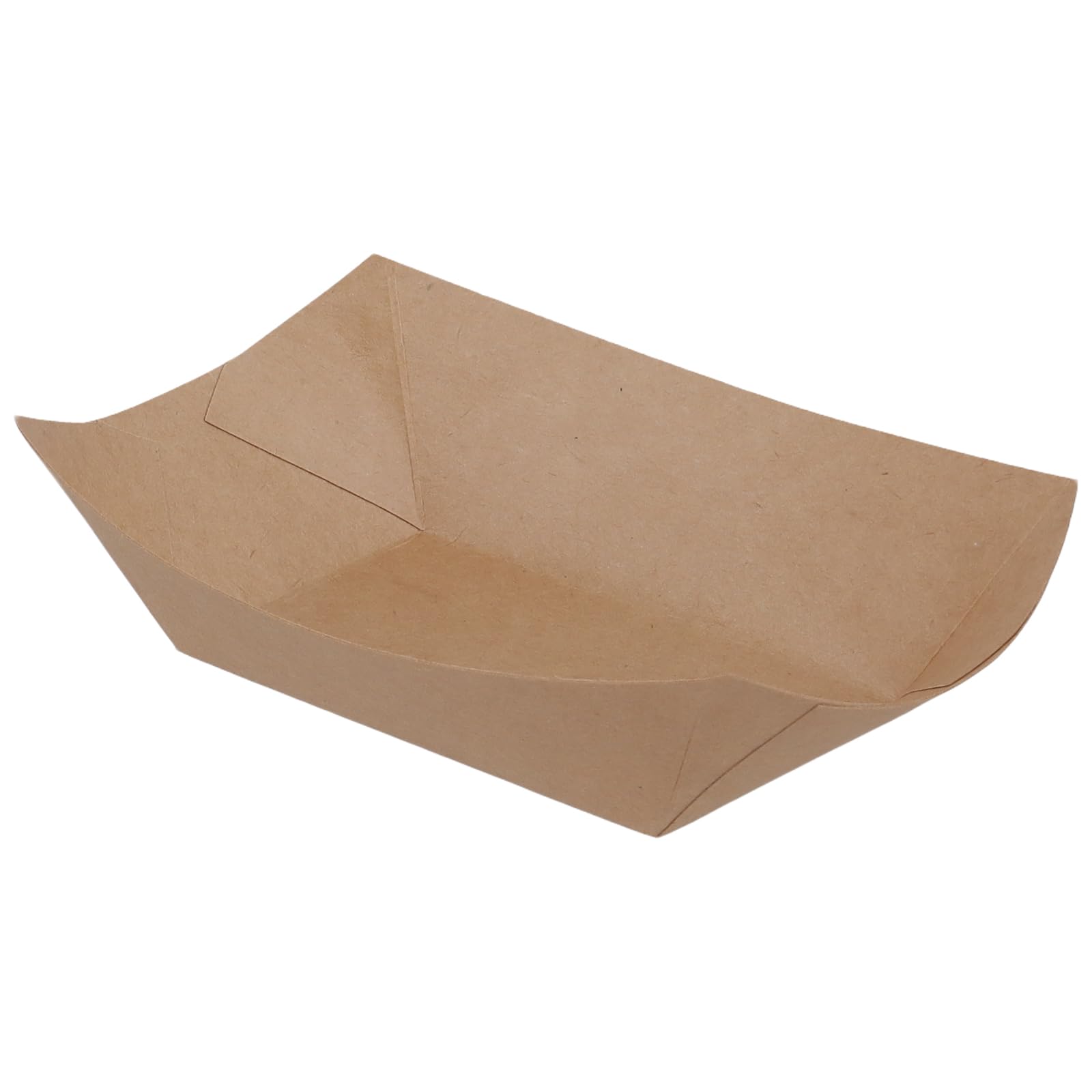 Ciotole in cartone Kraft 165 x 120 x 25 mm per patatine fritte snack finger food piatti rettangolari