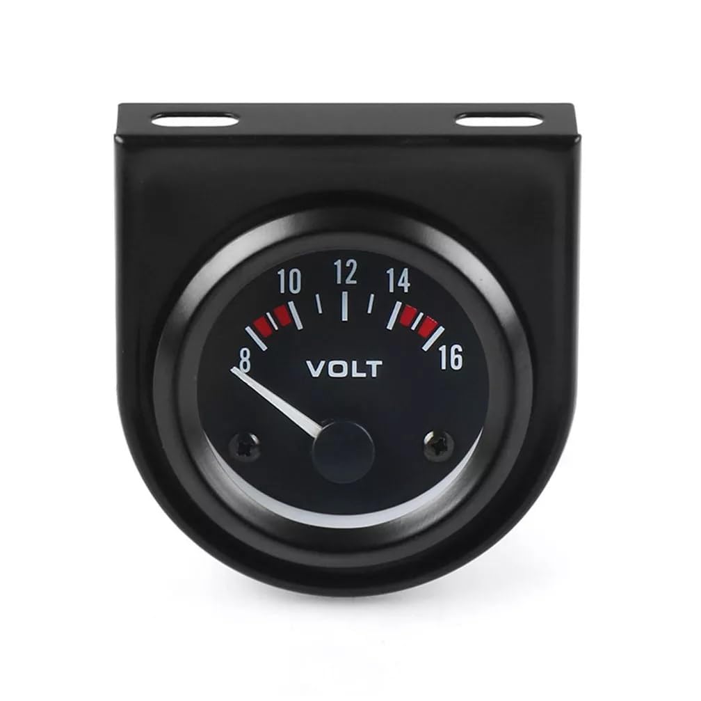 Generic Reloj voltímetro 12v para coche, moto, furgoneta, etc. 52mm con soporte. nuevo. universal