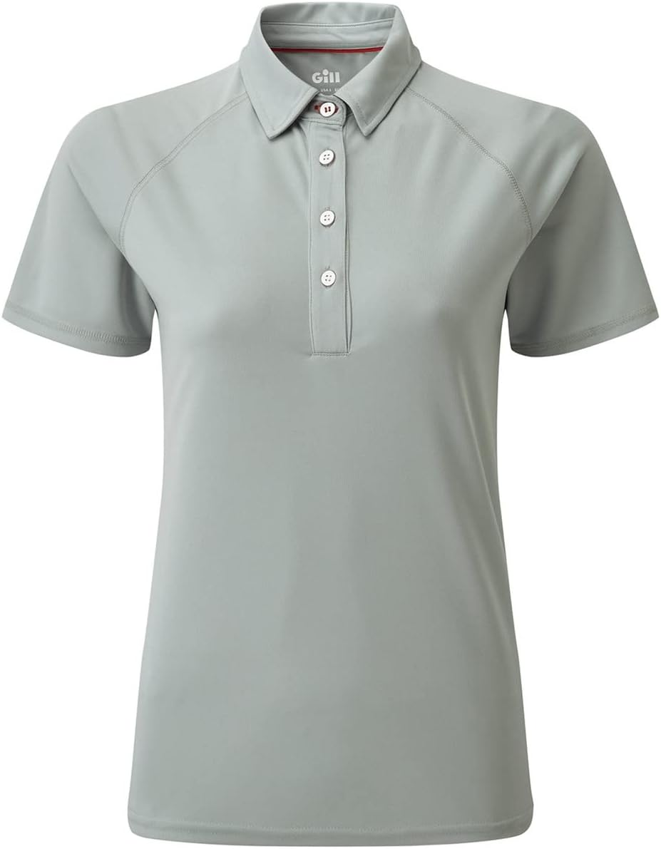 Gill Womens UV Tec Polo Shirt - Lightweight, Moisture Wicking, Quick Drying & 50+ UV Sun Protection