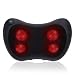 Massager Pillow shiatsu Deep Kneading Massage Pillow 4 Rollers with Heat for car, Home, Office; for Neck, Shoulder, Back (Black)