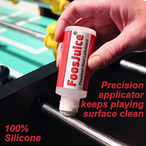 Foosjuice® 100% Silicone Foosball Rod Lubricant With Dauber Top Applicator - The Clean And Easy To Use Lube #TOP2