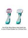 Letsshave Evior Flyyy Razor for Women | World's First 6-Blade Compact Shaving Razor for Women | Dual Moisture Bar with Aloe Vera & Vitamin E | Travel-Friendly Hair Removal Kit with Protective Case gallery image