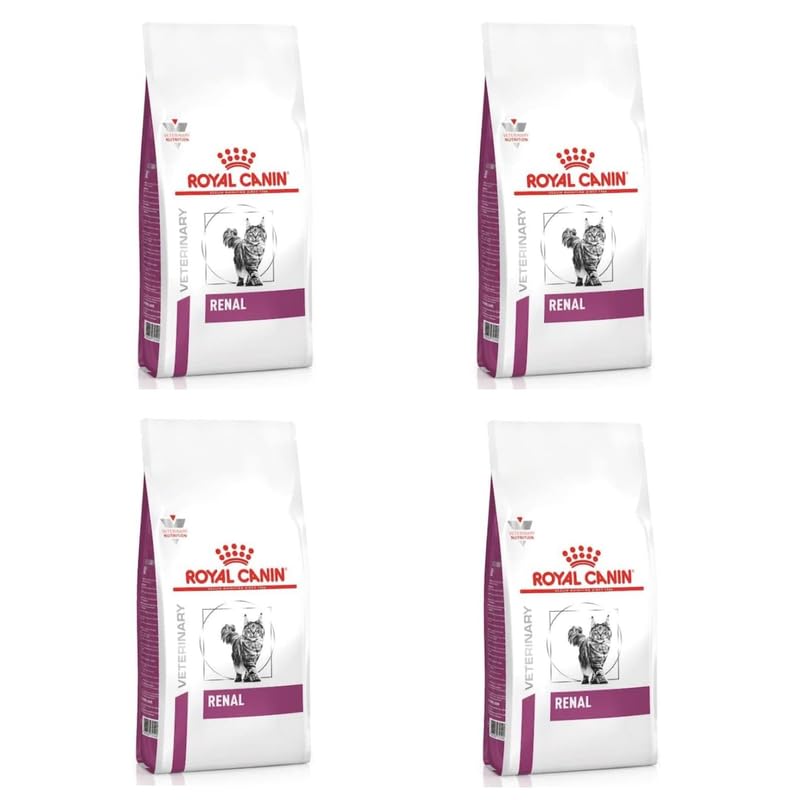 Royal Canin Veterinary Renal | 4er Pack | 4 x 400 g | Diät-Alleinfuttermittel für ausgewachsene Katzen | Zur Unterstützung bei Nierenproblemen | Mit niedrigem Phosphorgehalt