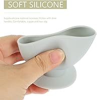 Vista 3 de Toyvian 4 unids tope de puerta protector de pared redondo silicona protector parachoques protector niños seguridad puerta perilla cubierta protectora