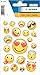 Produktbild HERMA 15325 Aufkleber Smiley klein groß, 19 Stück, Belohnung Sticker mit Emoji Gesicht Motiv, Kinder Etiketten für Fotoalbum Tagebuch Poesiealbum Scrapbooking Geburtstag Dekoration Briefe DIY Basteln