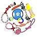 Giocattoli per cani Addestramento naturale, 10 pezzi di corda da masticare Ro Toys Dog Puppy Dentizione Cotone 100% Pet Toys Cestino per Piccoli Giocattoli per Animali Domestici (Multicolor, One Size)