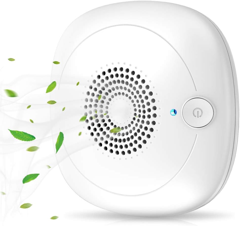 Air Purifier Mini Ozone Generator Plug-in for Home, USB Ionic Air Cleaner Filter Reduces Odors from Smokers, Dust, Cooking and Laundry for Car, Office,Baby Bedroom(White) …