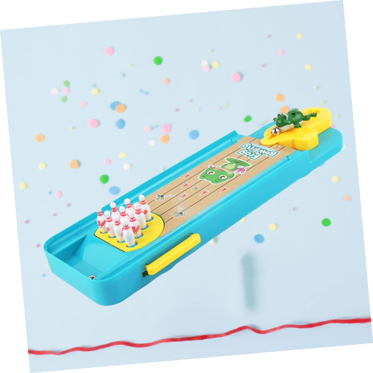 TOYANDONA 2piezas Mini Bowling De De Escritorio para Niño Juguete Educativo y Desarrollo De Habilidades