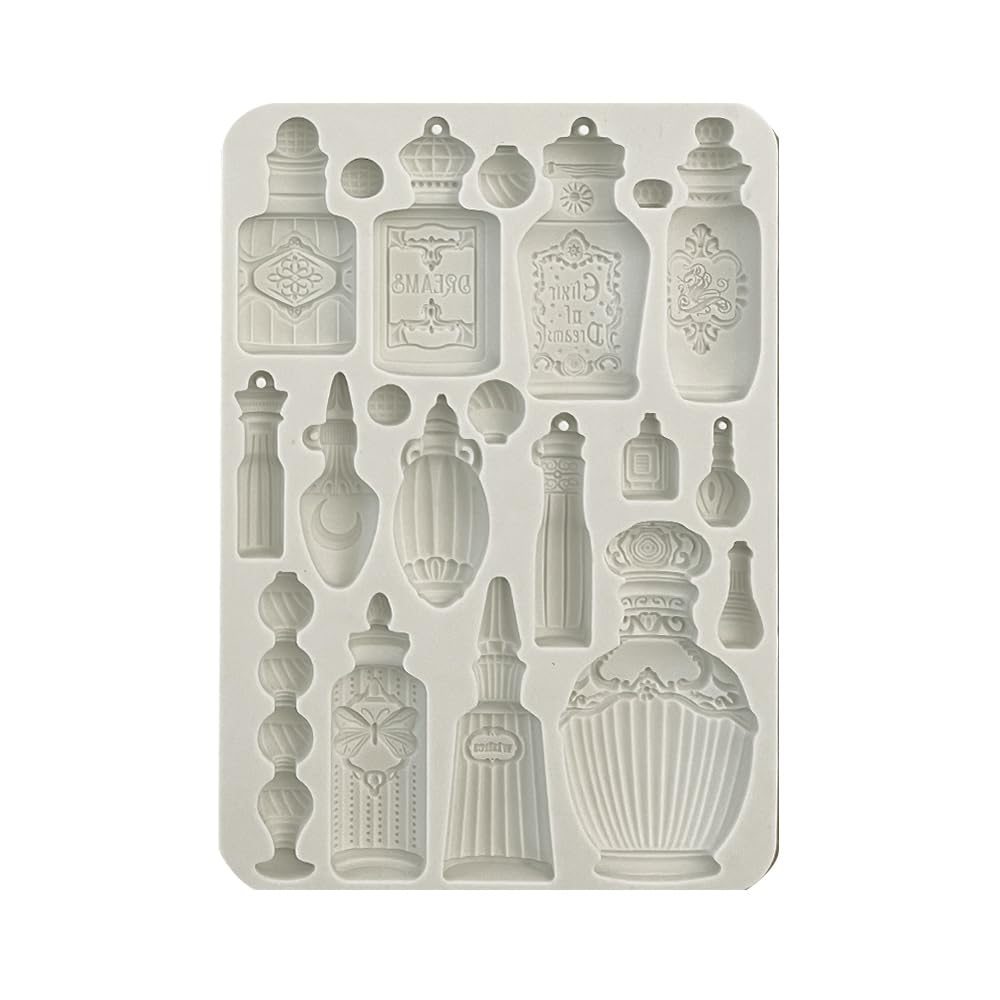 Stamperia - Silicone Mould A5 for Scrapbooking, Bullet Journals and More, Non-Stick Surface, Suitable for Air-Dry Clay, Resin and More, Perfect for Crafts and Gifting (Fortune - Alchemy)