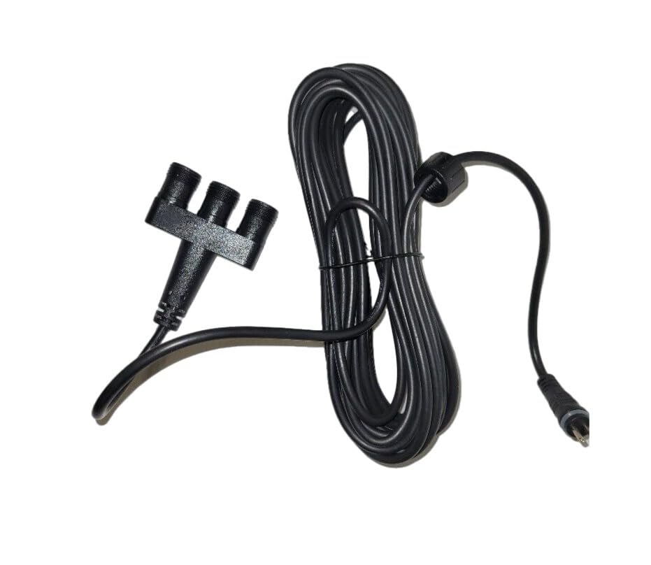 3 Way Splitter 7 Metre Extension Cable for 12 Volt Low Voltage 2 Pin Ideal for Water Feature Lights, Garden Lights