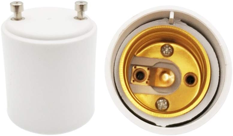 1pc Gu24 To E26 Adapter 2 Prong CFL Lamp Base To Standard Medium Edison ...
