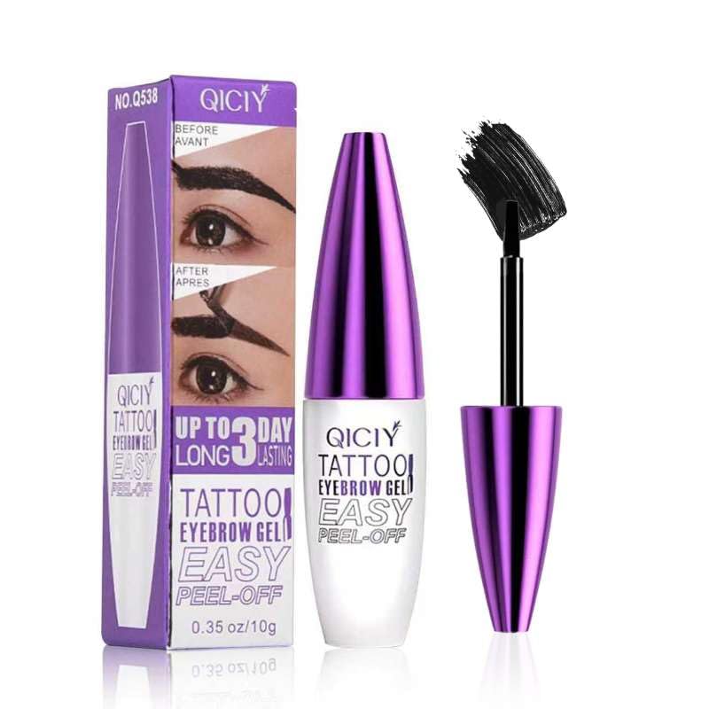 2Pcs Peel Off Eyebrow Tint Gel, Semi-Permanent Color Brow Dye