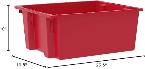 Vista 8 de Akro-Mils 35225 - Contenedores de almacenamiento de plástico nido y apilable, bolsas de resistencia industrial resistentes para cajas