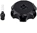 E-riding 49.5mm Gas Fuel Tank Cover Cap, CNC Aluminum Alloy Dirt Bikes Gas Cap with Breather Valve for 50cc 70cc 90cc 110cc 125cc 140cc 150cc 160cc Pit Dirt Motor Bike, Not Fit for ATV (Black)