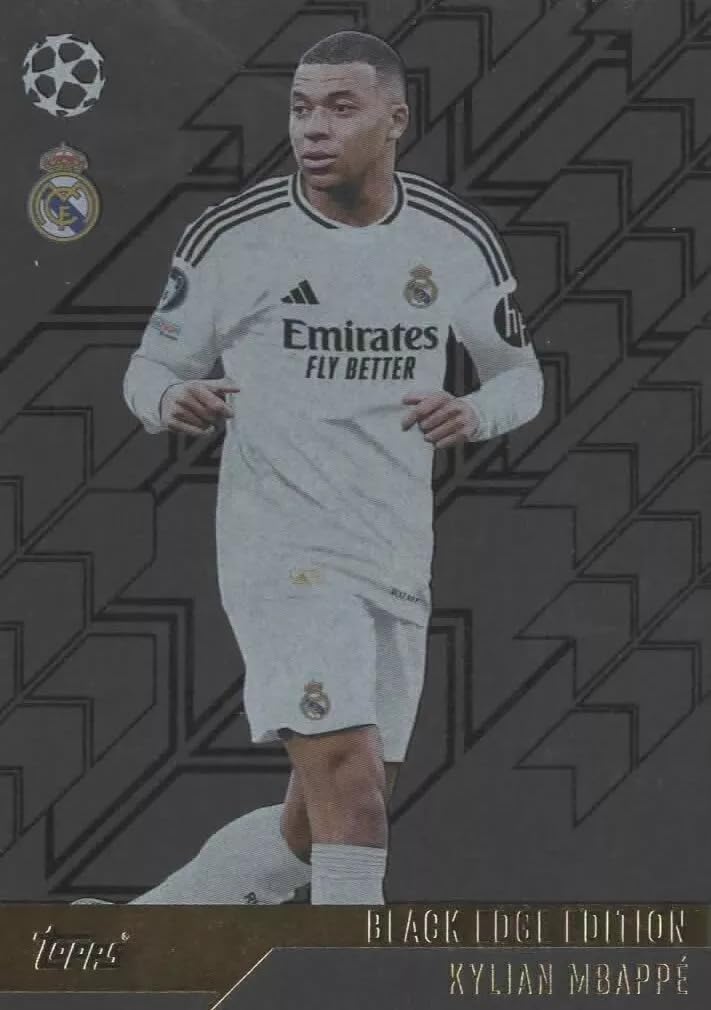 Amazon.com: Match Attax 2024 2025 Kylian Mbappe Black Edge Trading