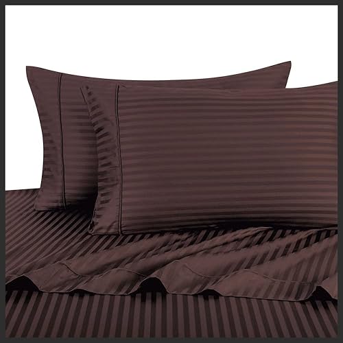 Miniatura 10 de Royal Hotel de rayas 300hilos 3piezas funda nórdica satén de 100% algodón, rayas de color, 100% algodón, Algodón, Dorado, King