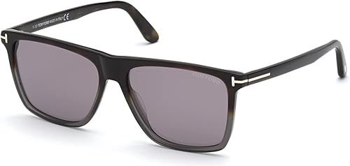 Tom Ford Fletcher FT0832 - Gafas de sol cuadradas para hombre + paquete con kit de gafas de diseñador iWear