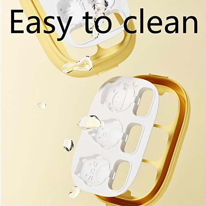 Miniatura 4 de Juego de 4 moldes para paletas de helados, accesorios de cocina para hacer helados, fácil liberación, reutilizable, de silicona, sin BPA, para