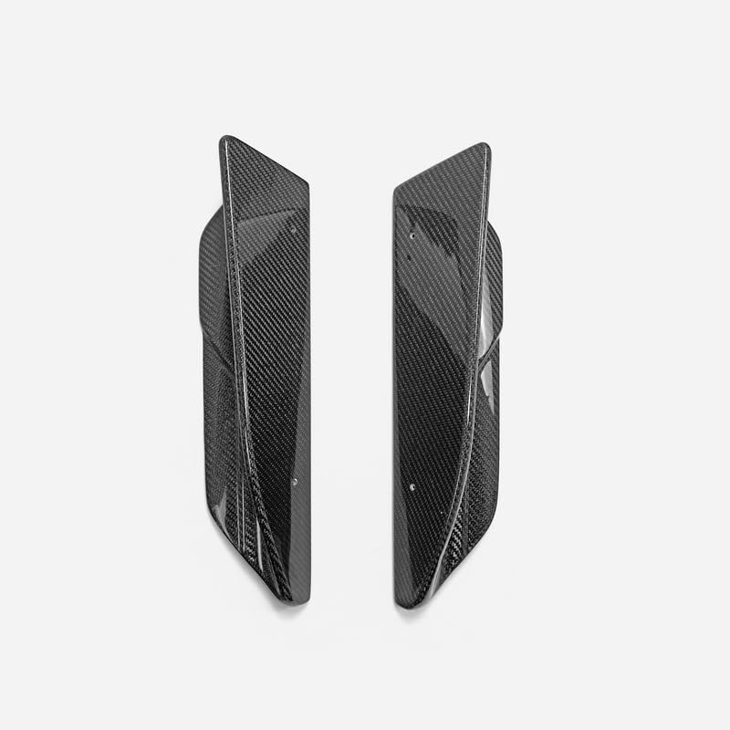 for Genesis G70 Facelift 2022+ Carbon Fiber Rear Bumper Spat 2Pcs