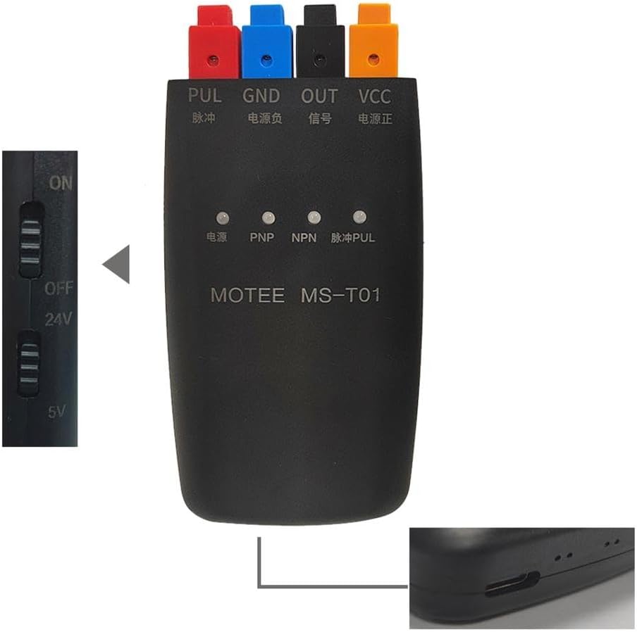 MS-TO1 Sensor Testing Box With 2500MAh Battery Capacity, Rechargeable Switch Tester Box For Photoelectric/Proximity/Electronic Component, NPN PNP Identification, Sensor Troubleshooting Tool