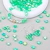 OIIKI 200 PCS Acrylic Star Shape Beads, Star Shape Charming Bead, Acrylic 11mm Beads for DIY Jewelry Craft Making Necklace Bracelet Supplies - Green #2