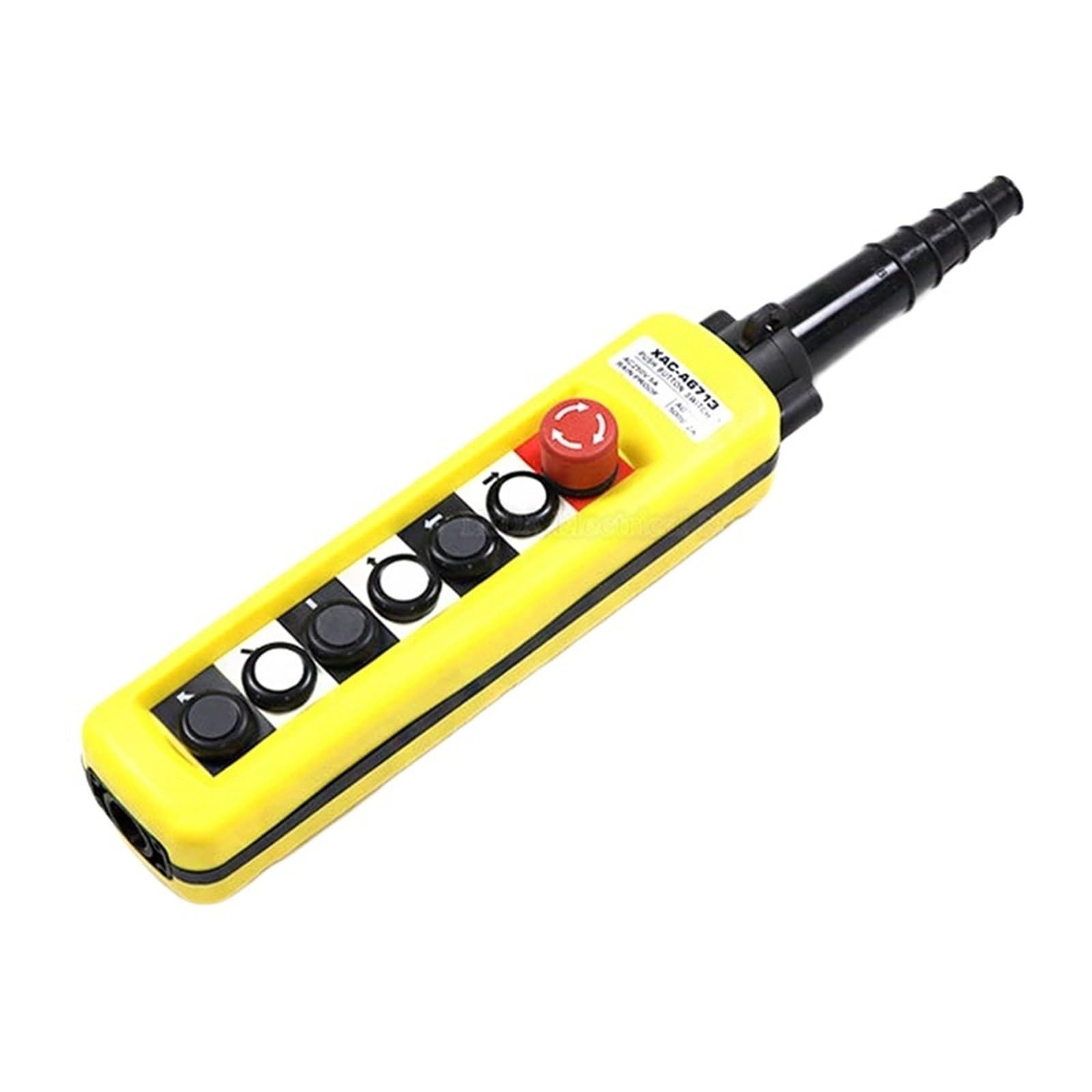 1 Uds XAC -A6713 caja de interruptor de Control de botón de grúa a prueba de lluvia for polipasto arriba abajo izquierda derecha parada de emergencia amarillo