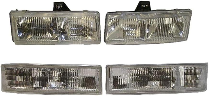 Composite for Chevy for GMC for Safari 1995-2005 Park/Signal Light 4pcs 901-0390
