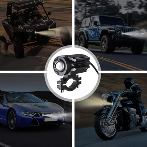 Faros adicionales con LED para moto proyector de alta luminosidad 6000 lm y camión todoterreno