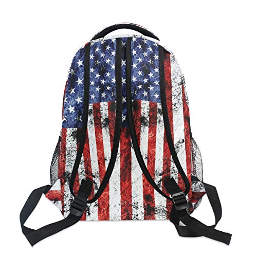 American Flag Print Backpack Patriotic Usa School Bookbag For Boys Girls Computer Backpacks Book Bag Travel Hiking Camping Daypack #TOP4