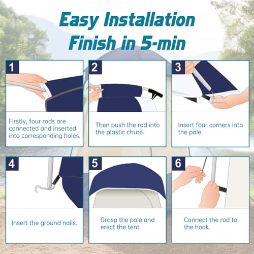 Outdoor Camping Privacy Shower Tent miniatura 7