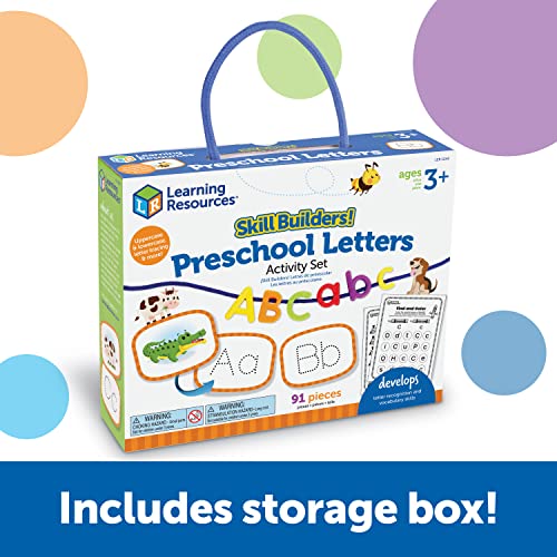 Learning Resources Skill Builders! Preschool Letters - 91 Pieces, Ages 3+ Toddler Learning Activities, Preschool Learning Materials, Homeschool Preschool Supplies, Alphabet Learning For Preschool #TOP3