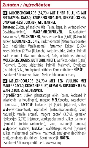 KitKat NESTLÉ KITKAT Festive Friends Schokoladen-Mix, Mini-Weihnachtsfiguren aus Milchschokolade mit Knusperstückchen, 1er Pack (1 x 65g)