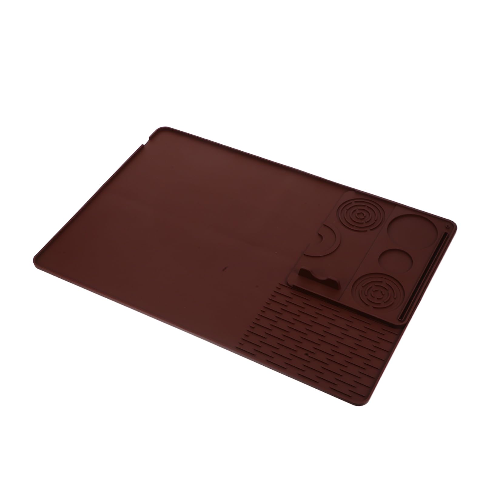 Zerodeko Silikonmatte für Kaffeemaschine und Rutschfest Schutzmatte für Arbeitsplatten Abtropfmatte für Espressomaschinen und Kaffeezubehör
