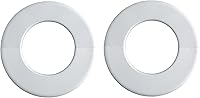 Vista 7 de Paquete de 2 placas redondas de escudo de brida dividida de pared ABS para accesorios de decoración de grifos de tubería de 0.86 "/ 22 mm