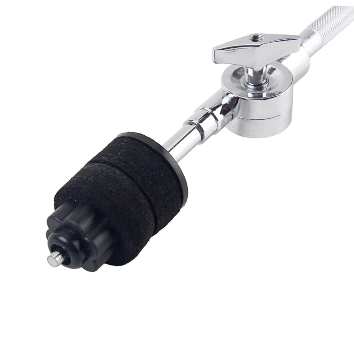 Yardwe Drum Clamp Extension Holder Stand for Percussion Instruments Heavy Duty Mount for Cymbals and Drum Parts Durable Accessory for Enhanced Playing Atmosphere Silver