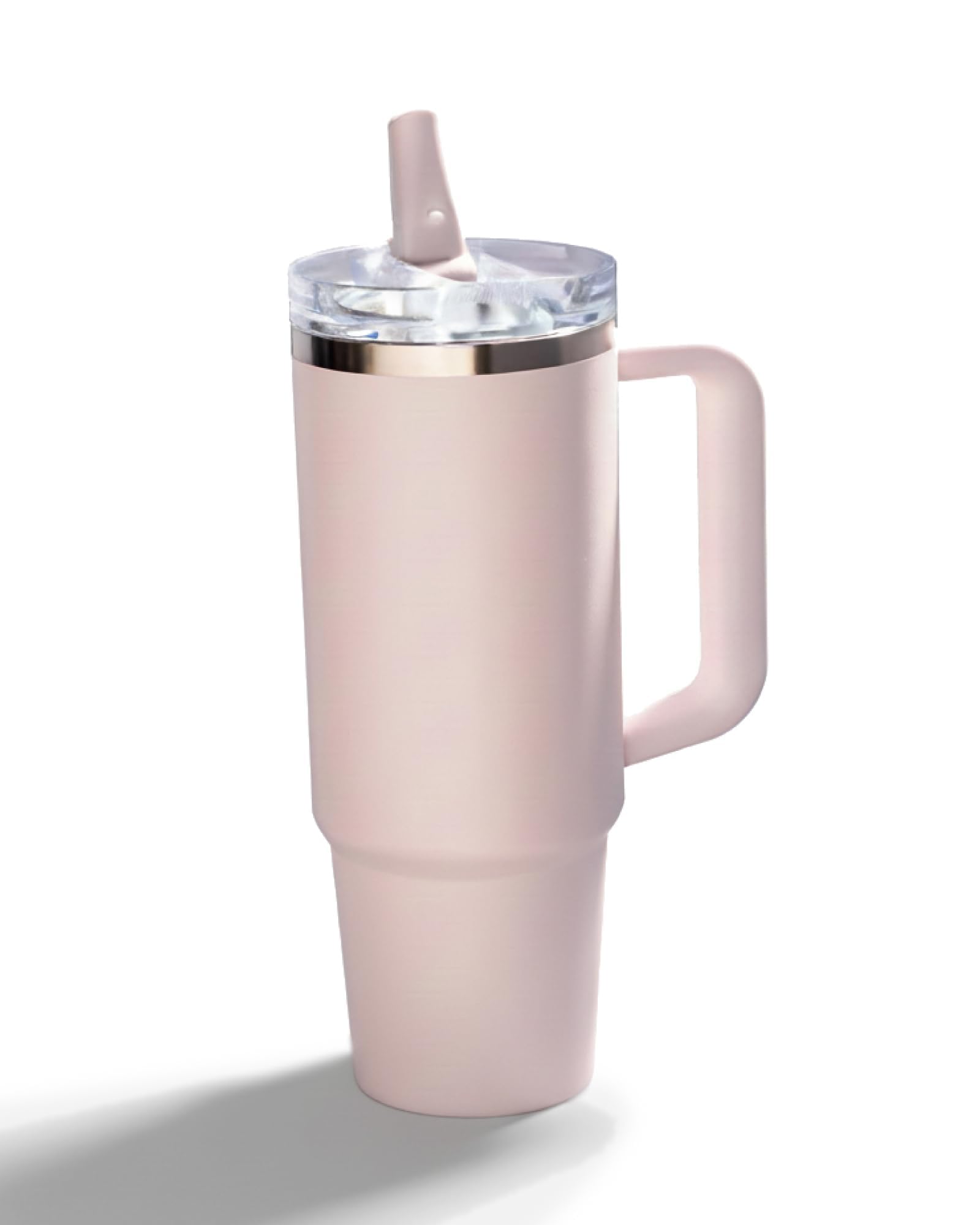 [Zero Leak Declaration] Straw Included, Leak-proof Tumbler, Large Capacity, Vacuum Insulated, Cold Retention, Completely Sealed, For Office, Car, Gym, Silky Pink, 30.4 fl oz (900 ml) : Home & Kitchen