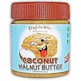 Crazy Go Nuts Walnut Butter - Coconut, 9 oz (1-Pack) - Healthy Snacks, Keto, Vegan, Low Carb, Gluten Free, Superfood - Natural, Non-GMO, ALA, Omega 3 Fatty Acids, Good Fats and Antioxidants