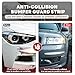 Bonsicoky 4 Pack White Bumper Guard Strip - Anti-Collision Patch Car Bumper Guard Strip - Front and Rear Bumper Protector for Car
