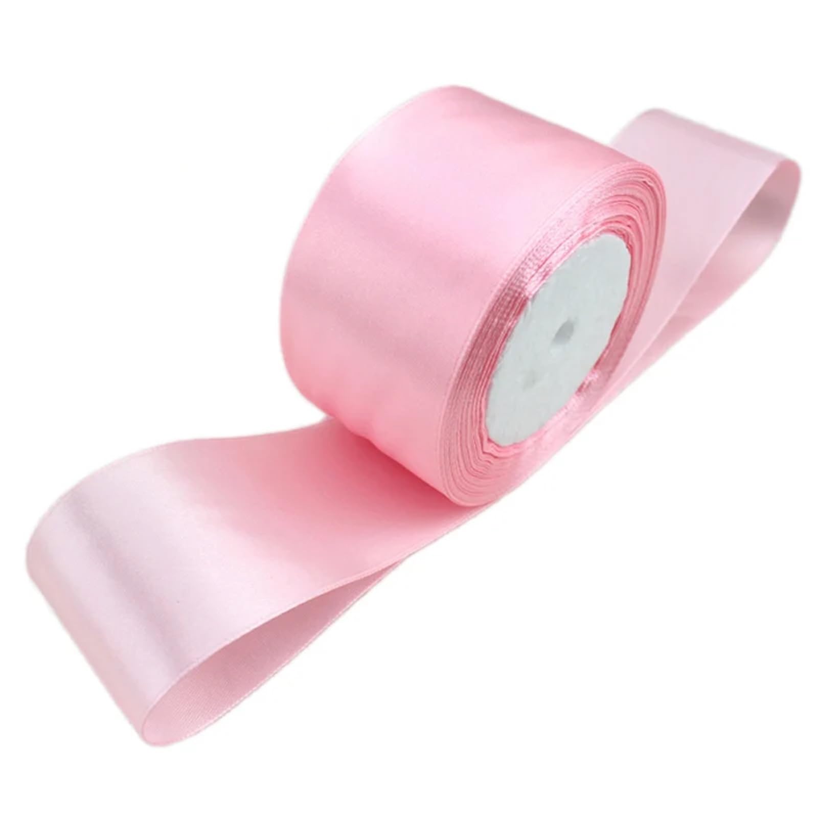Satinband Rosa Satinband in Mehreren Größen for einseitige Geschenkverpackungen, Weihnachtsbänder FüR Geschenkverpacken