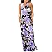 Charmore Women's Floral Print Racerback Sleeveless Casual Long Maxi Dress
