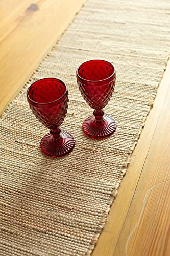 Chardin Home Eco-Friendly Natural Jute/Hemp Hand Braided Table Runner, Size: 13”X72” #TOP5
