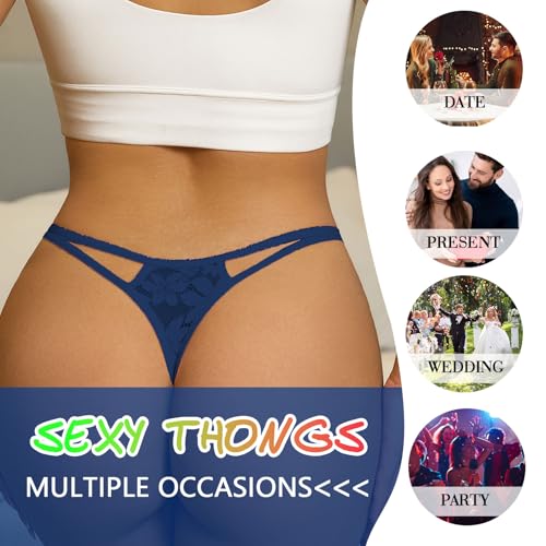 Image of Banamic Sexy Thongs for Women G-String Thongs with Double Straps Panties