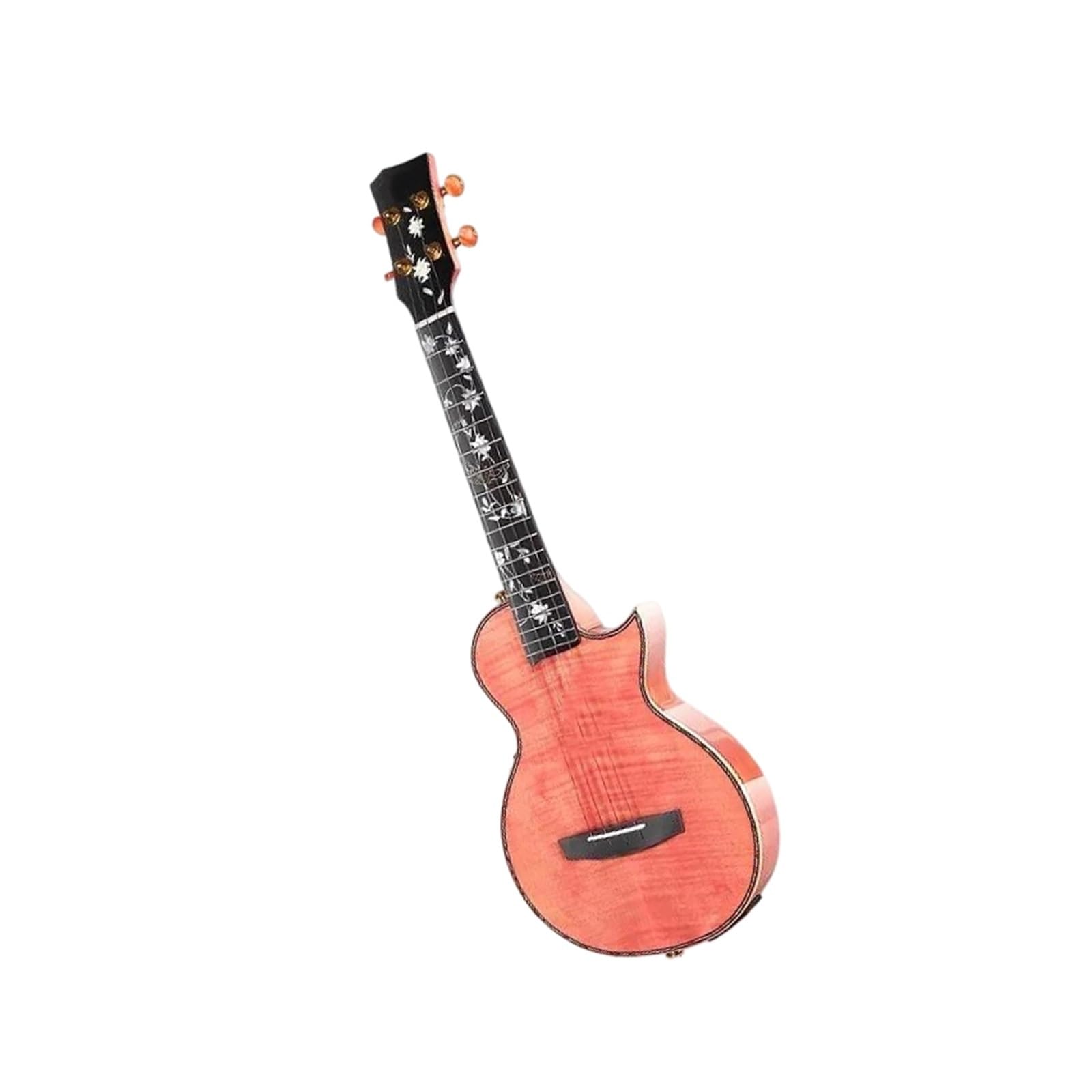 26 Calowe Ukulele Dla Początkujących Z Korpusem Z Litego Klonu Płomienistego I Wbudowanym Przetwornikiem Ukulele Dla Dorosłych