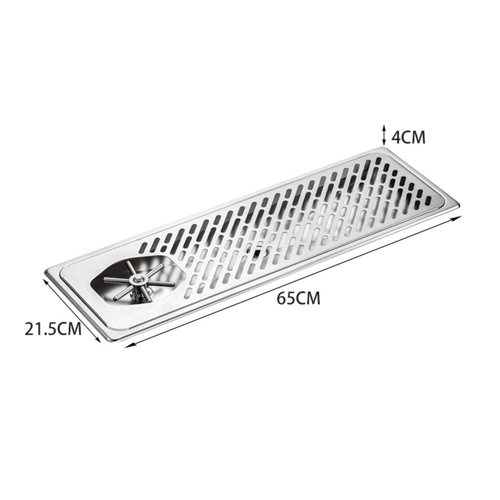 MERIGLARE Bar Washer Lavavajillas de Barra Enjuagador de Vasos Limpiador Enjuague de Tazas con Chorro de Agua a Presión y Drenaje Integrado en Pendiente Acero, L, Fc-118 Lavavajillas