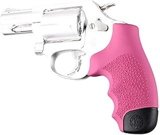Hogue S&W J Frame Round Butt Rubber Monogrip, Pink