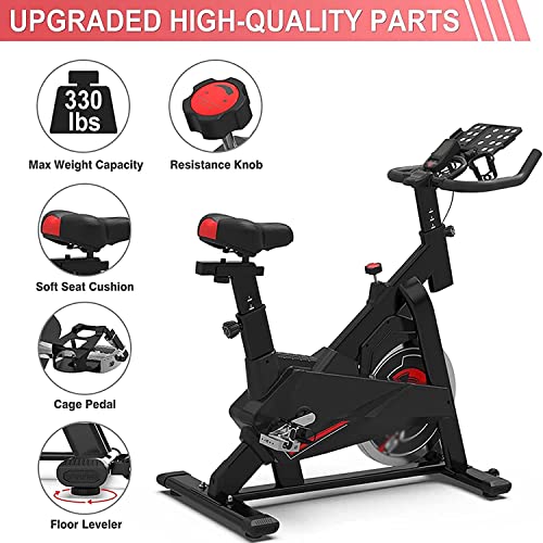 Image of Exercise Bikes Stationary Upright Bike Multi-Riding Position Adjustment Indoor Outdoor Cycling Bike with Holder for Home Gym